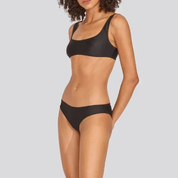 New Solid & Striped The Elle Black Swim Bikini Top NWT XL Bikinis